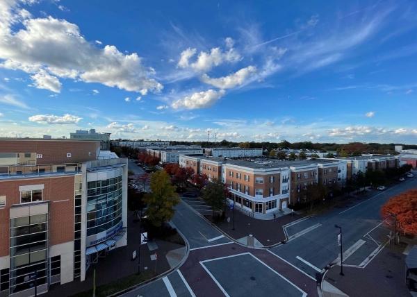 Aerial view of Monarch Way